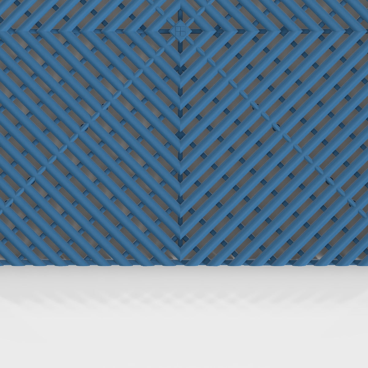 ULTRAGRID tile in Aero Blue: the ribbed face from above