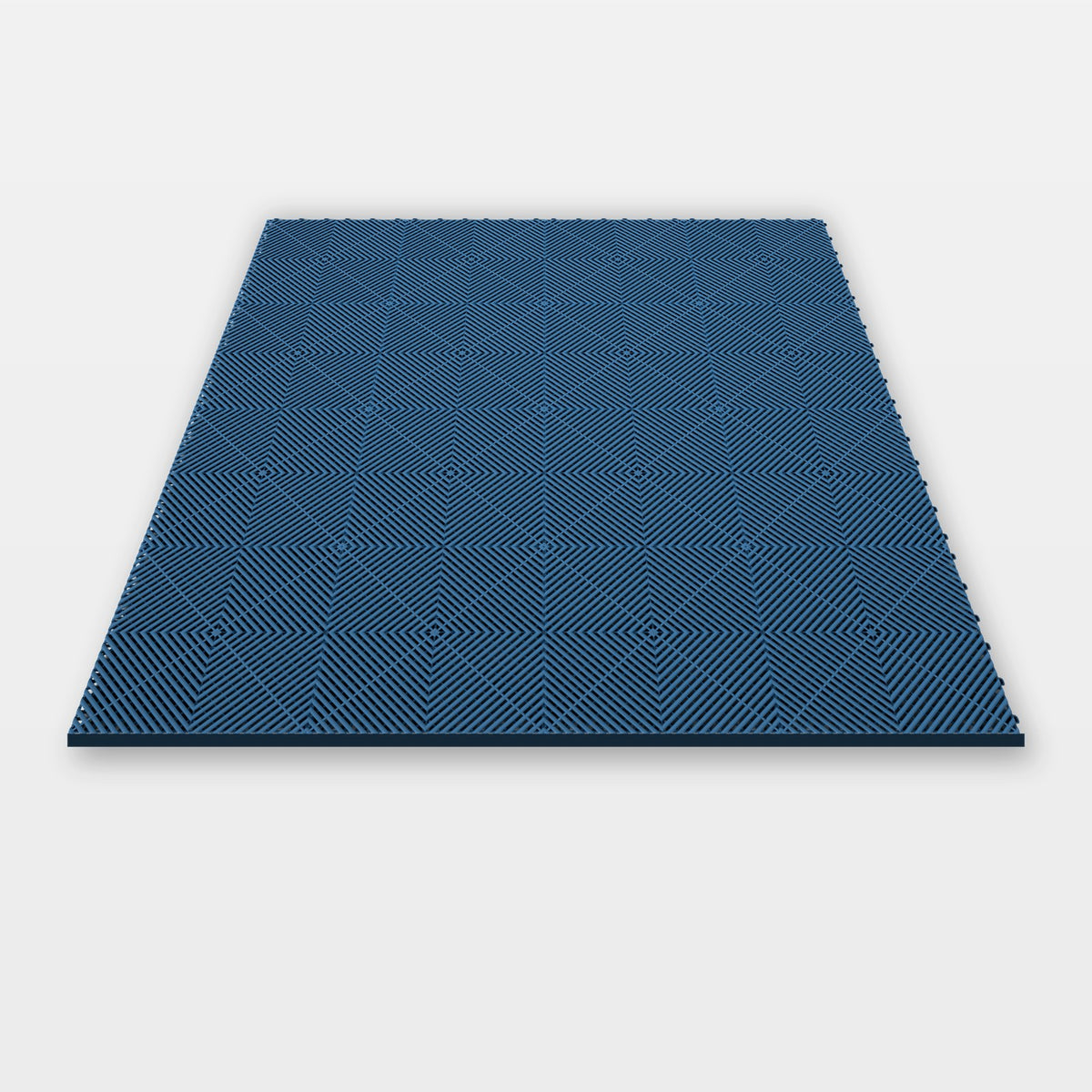 Sixteen ULTRAGRID tiles in Aero Blue clicked together, 1.6 m wide