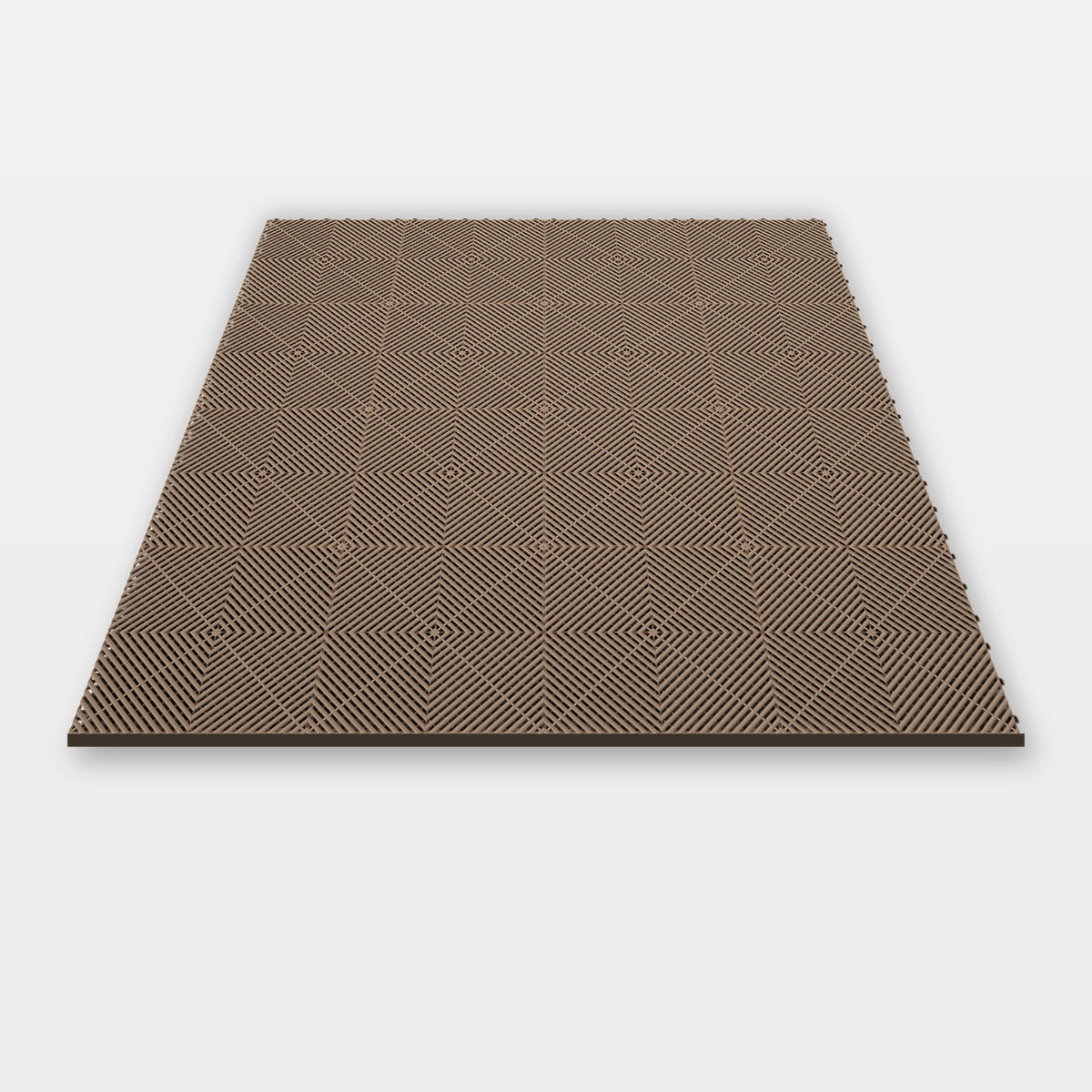 Sixteen ULTRAGRID tiles in Stone Beige clicked together, 1.6 m wide