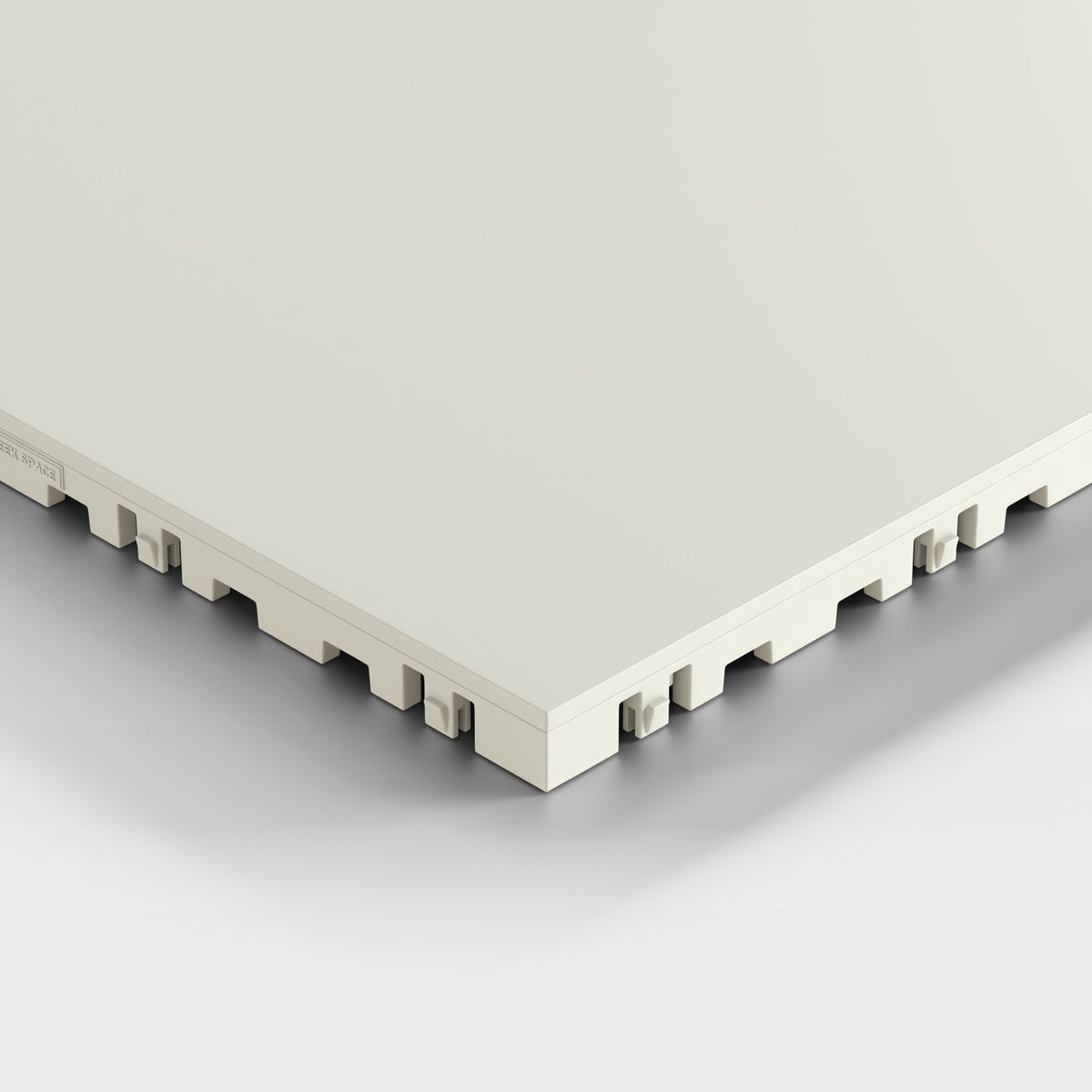 ULTRATONE tile in Coastal Grey: one corner seen low and close