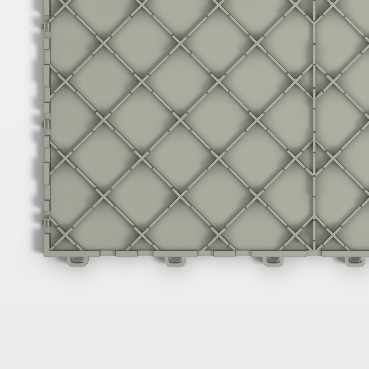 ULTRATONE tile in Pebble Beige: one corner of the underside