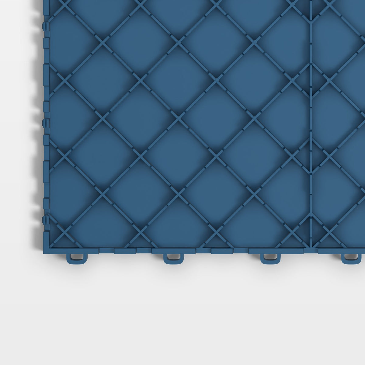 ULTRATUFF tile in Aero Blue: one corner of the underside