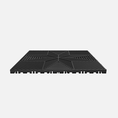 ULTRAFLUX Garage Floor Tile, Jet Black (16-Pack)