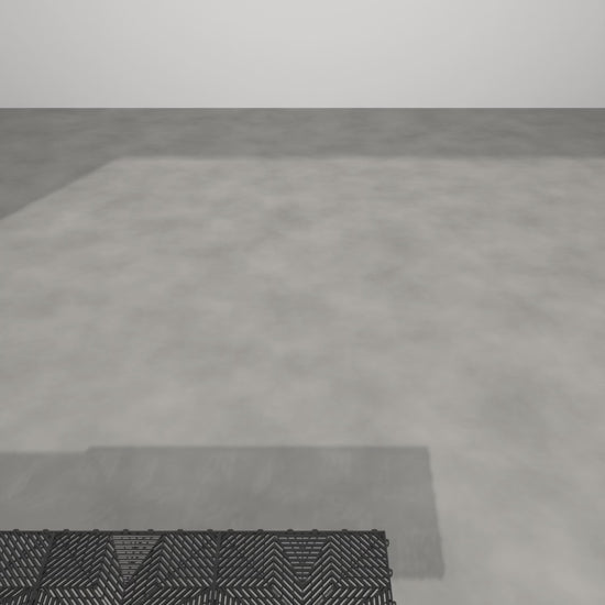 ULTRAFLUX Jet Black garage floor tile, film