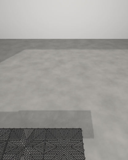 ULTRAFLUX Jet Black garage floor tile, film