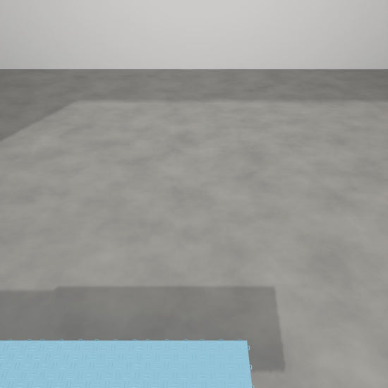 ULTRATUFF Gulf Blue garage floor tile, film
