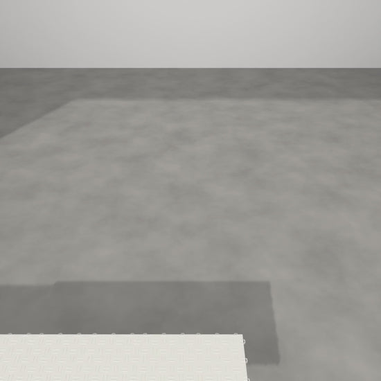 ULTRATUFF Alpine White garage floor tile, film