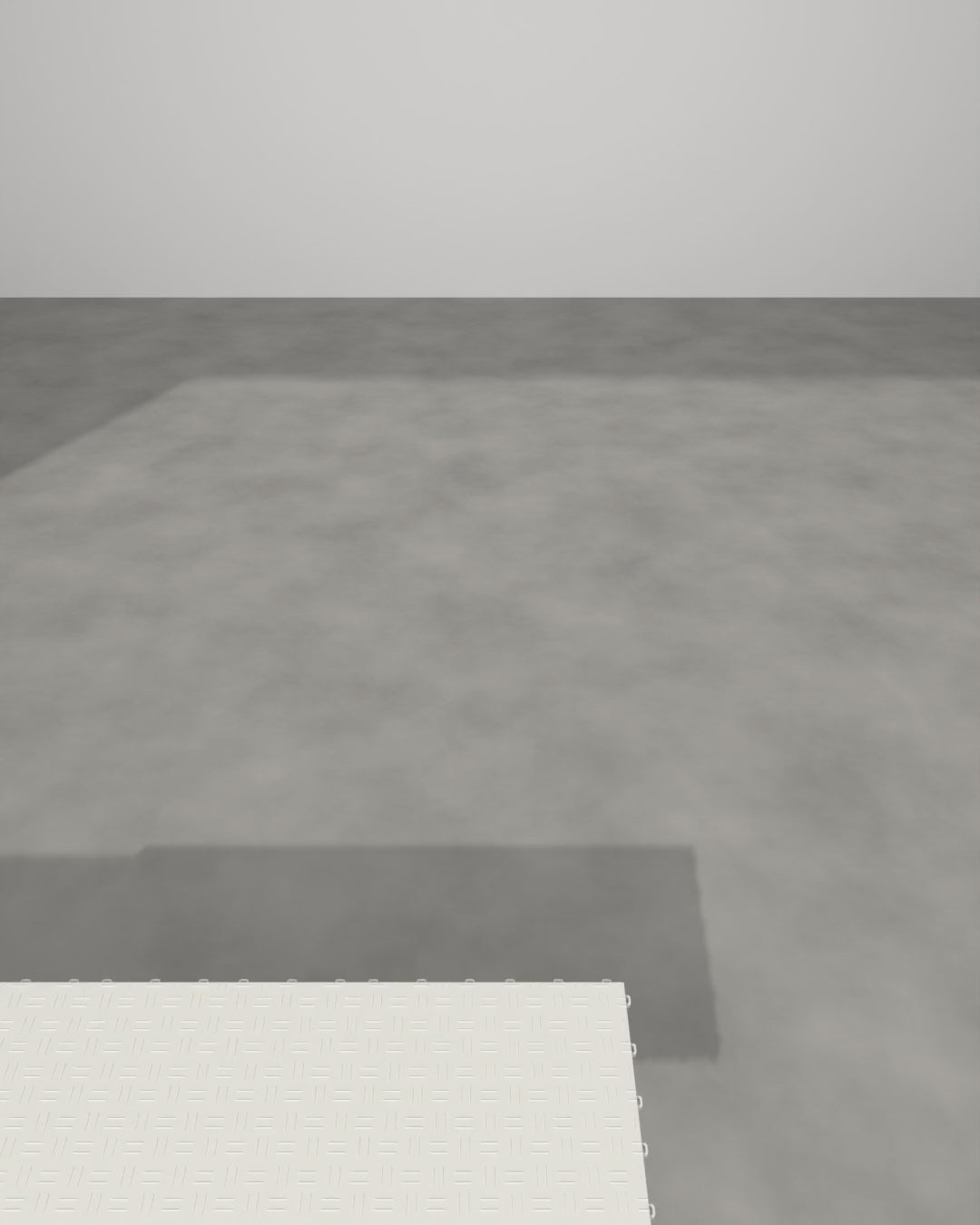 ULTRATUFF Alpine White garage floor tile, film