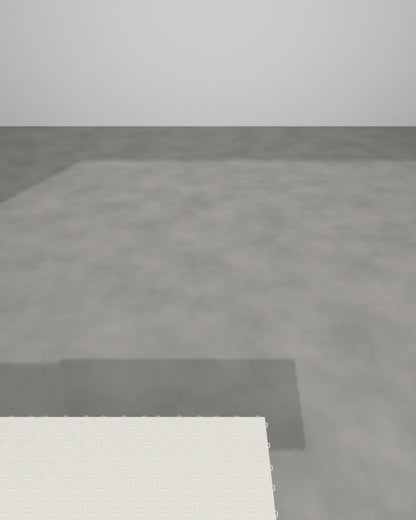 ULTRATUFF Alpine White garage floor tile, film