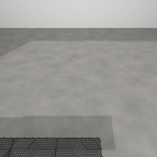 ULTRACUBE Jet Black garage floor tile, film