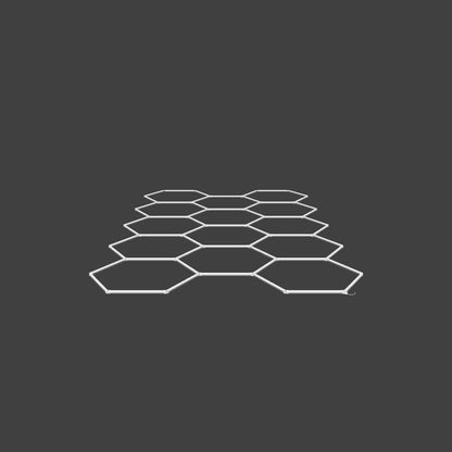 14-Grid Large Hexagon Light (5.2x3.0m, 456W)