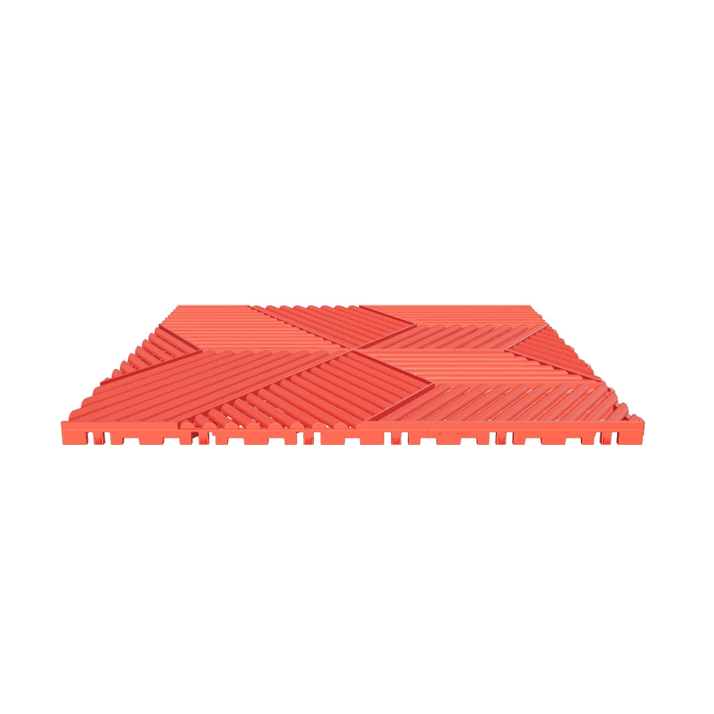 ULTRACUBE garage floor tile in Rosso Red, 3D model
