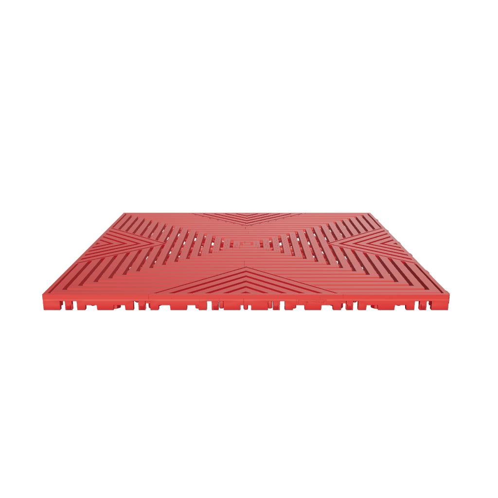 ULTRACORE garage floor tile in Crimson Red, 3D model