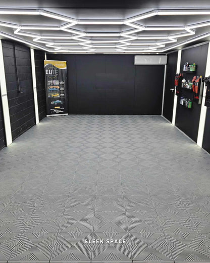ULTRACORE Garage Floor Tile, Silver Grey (16-Pack)