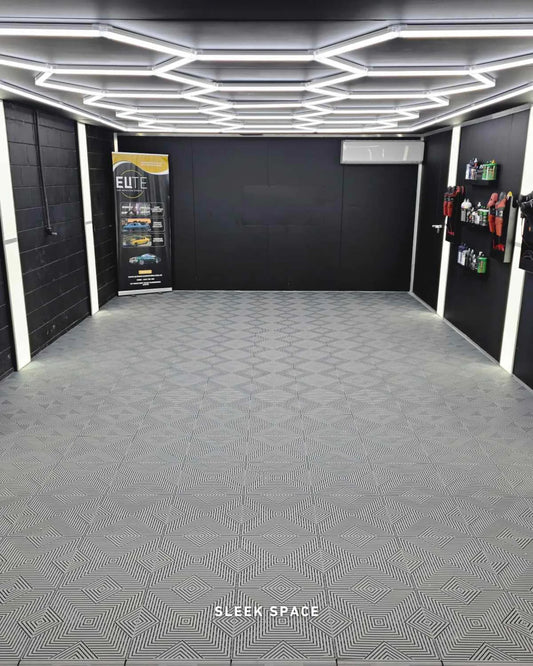 ULTRACORE Garage Floor Tile, Silver Grey (16-Pack)