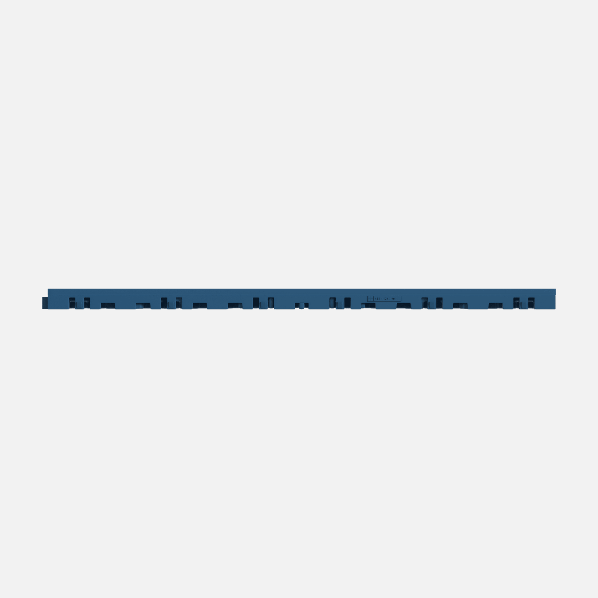 ULTRACORE garage floor tile in Aero Blue, tile edge profile, second view