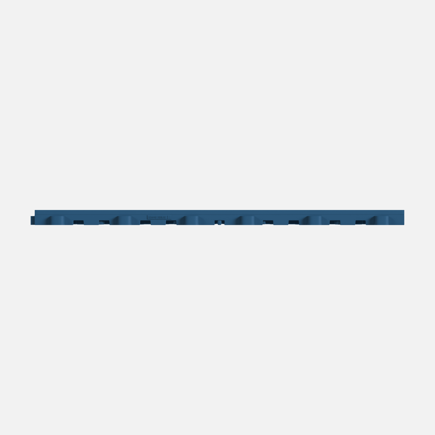 ULTRACORE garage floor tile in Aero Blue, tile edge profile