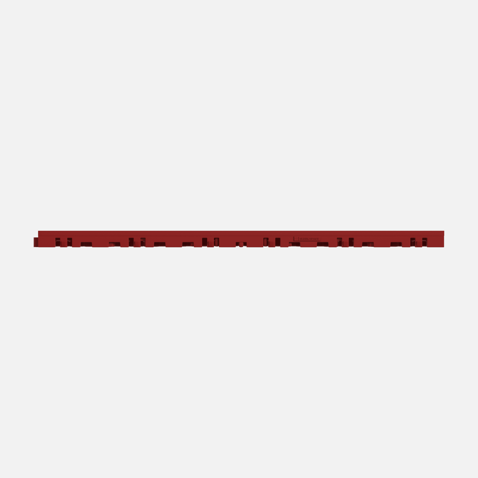 ULTRACORE garage floor tile in Crimson Red, tile edge profile, second view