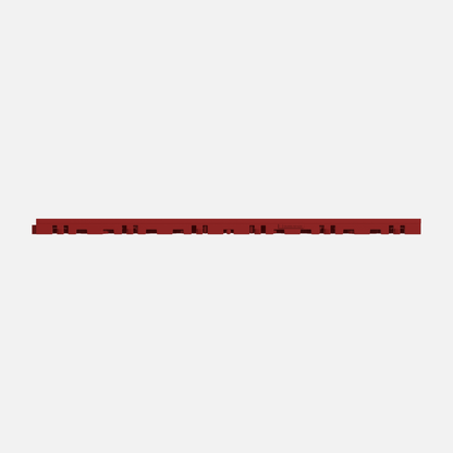ULTRACORE garage floor tile in Crimson Red, tile edge profile, second view