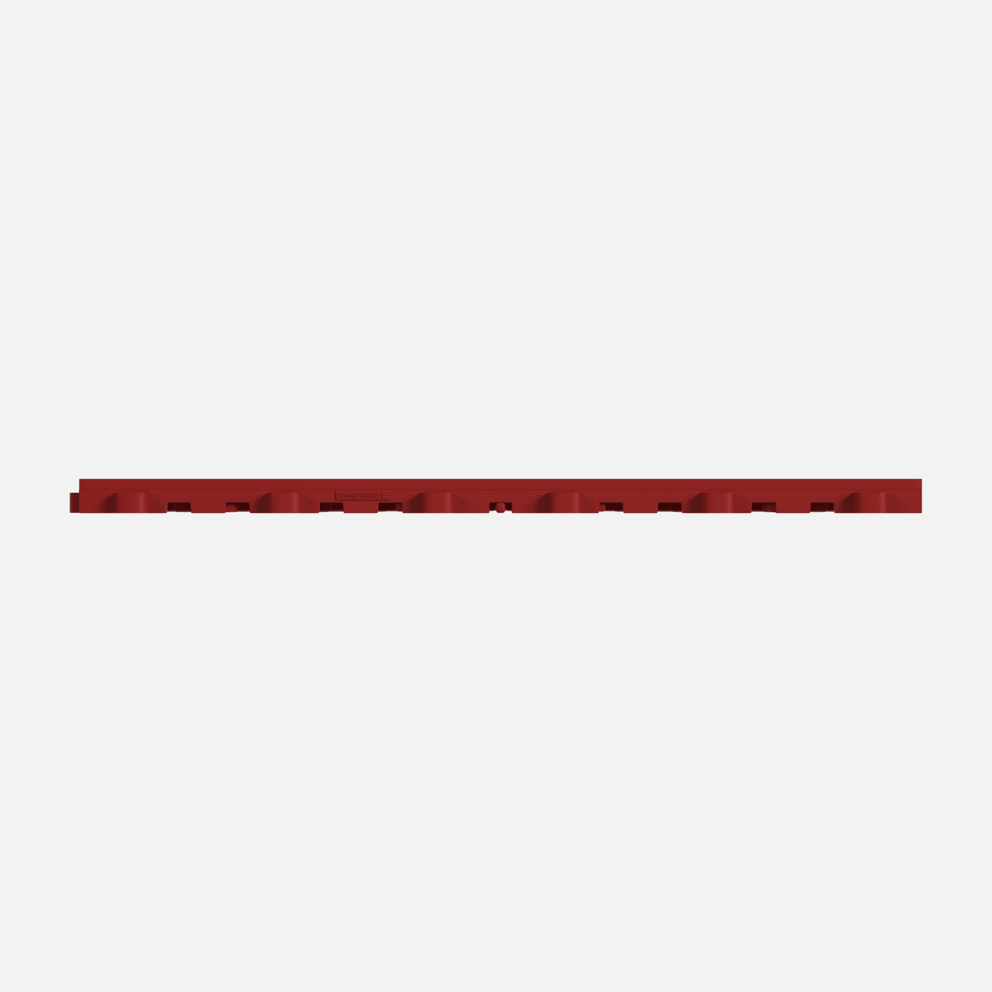 ULTRACORE garage floor tile in Crimson Red, tile edge profile