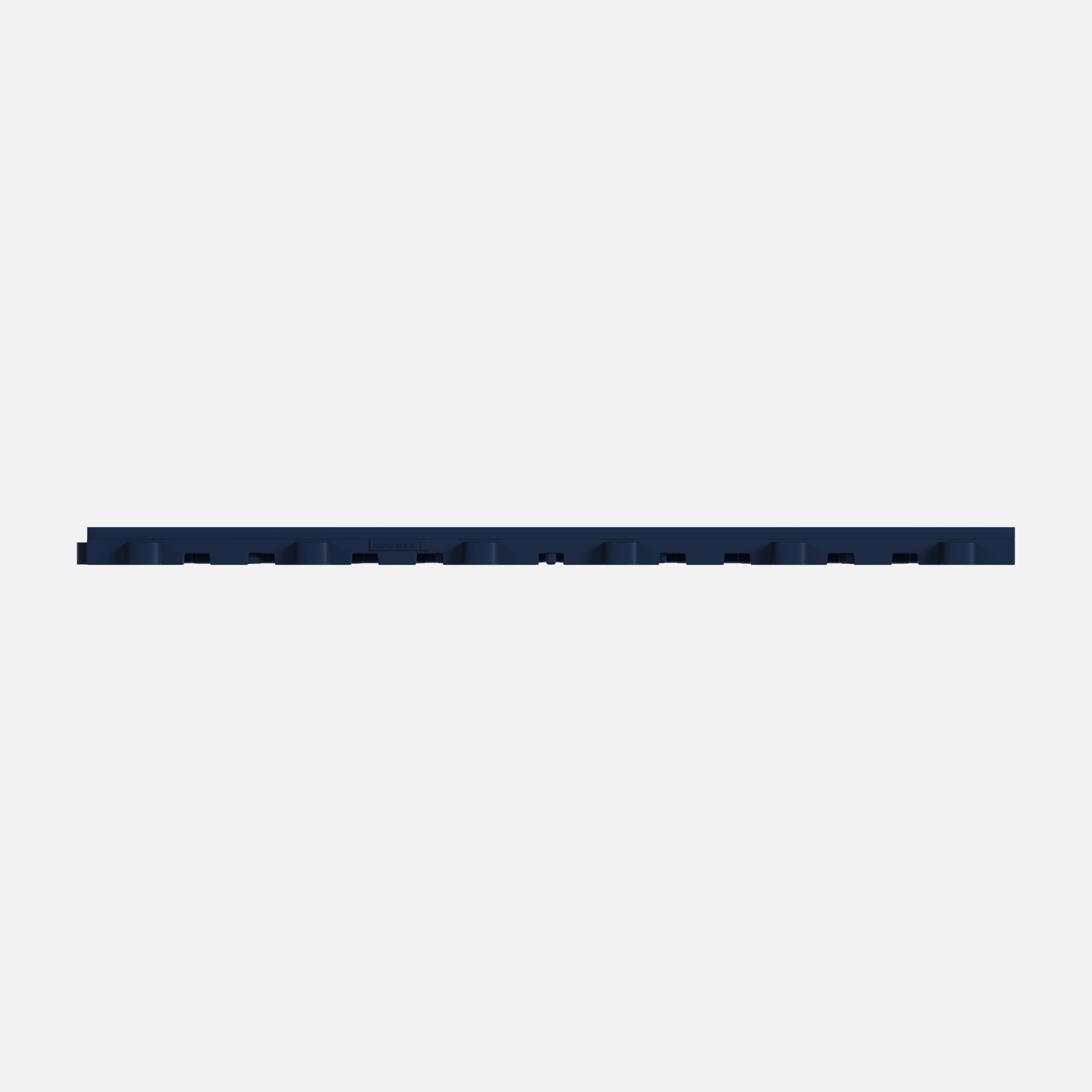 ULTRACORE garage floor tile in Night Blue, tile edge profile