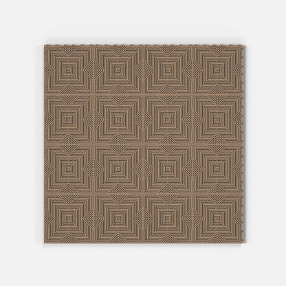 ULTRACORE garage floor tile in Stone Beige, sixteen tiles laid in a four by four grid