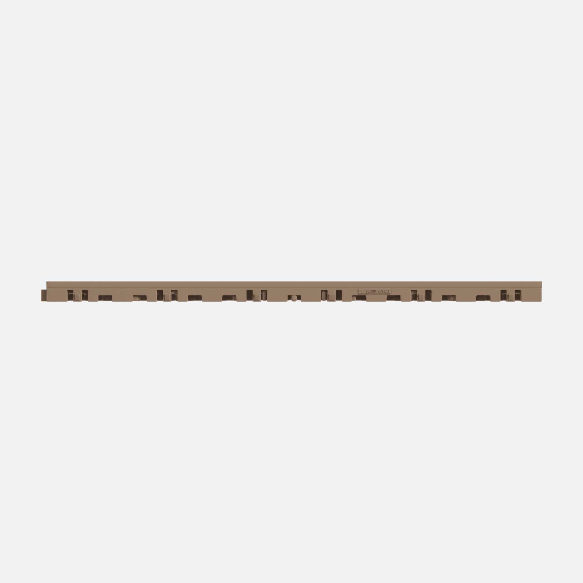 ULTRACORE garage floor tile in Stone Beige, tile edge profile, second view