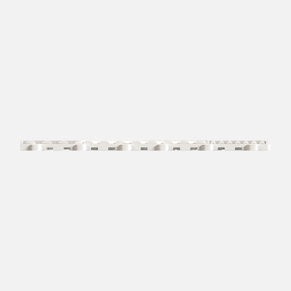 ULTRACUBE garage floor tile in Alpine White, tile edge profile, second view