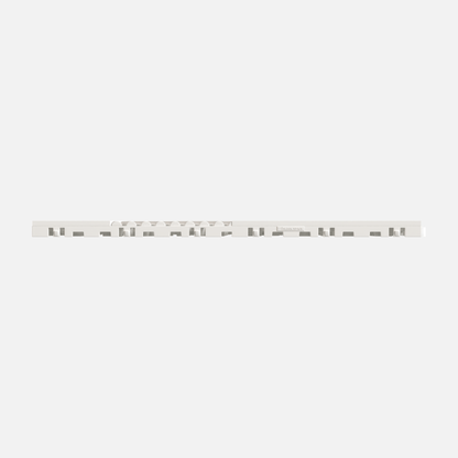 ULTRACUBE garage floor tile in Alpine White, tile edge profile