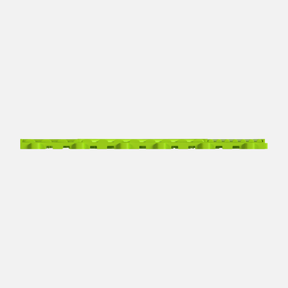 ULTRACUBE garage floor tile in Electric Green, tile edge profile, second view