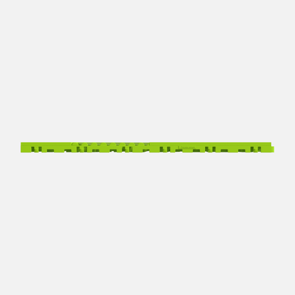ULTRACUBE garage floor tile in Electric Green, tile edge profile