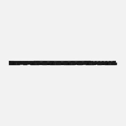 ULTRACUBE garage floor tile in Jet Black, tile edge profile, second view