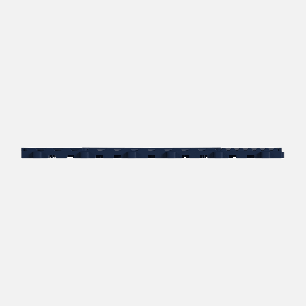 ULTRACUBE garage floor tile in Night Blue, tile edge profile, second view