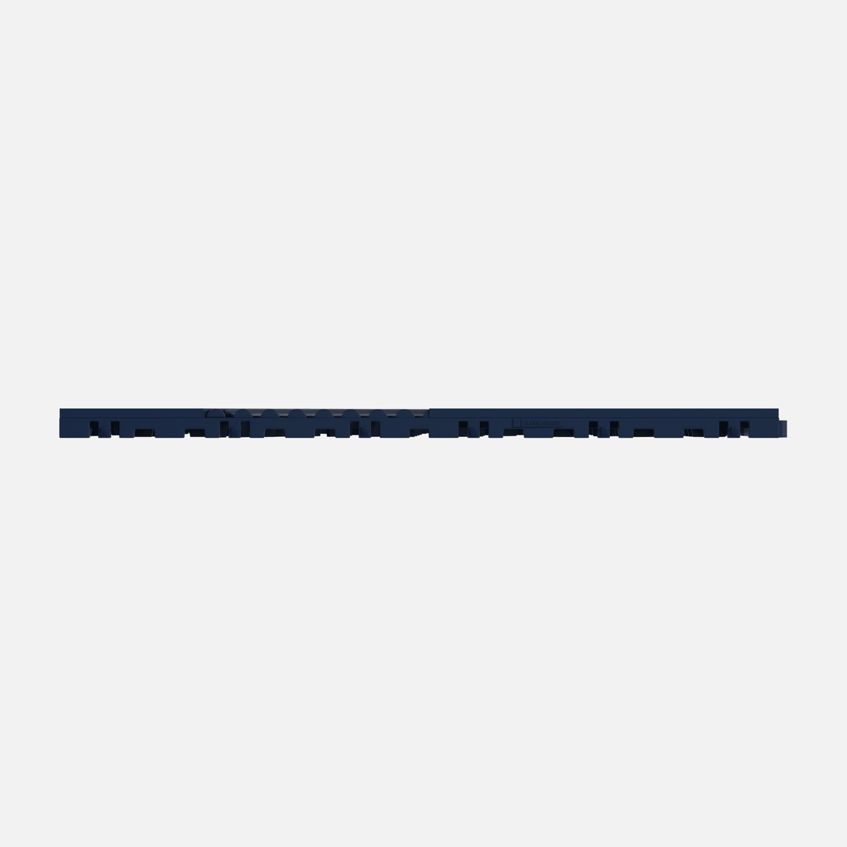 ULTRACUBE garage floor tile in Night Blue, tile edge profile