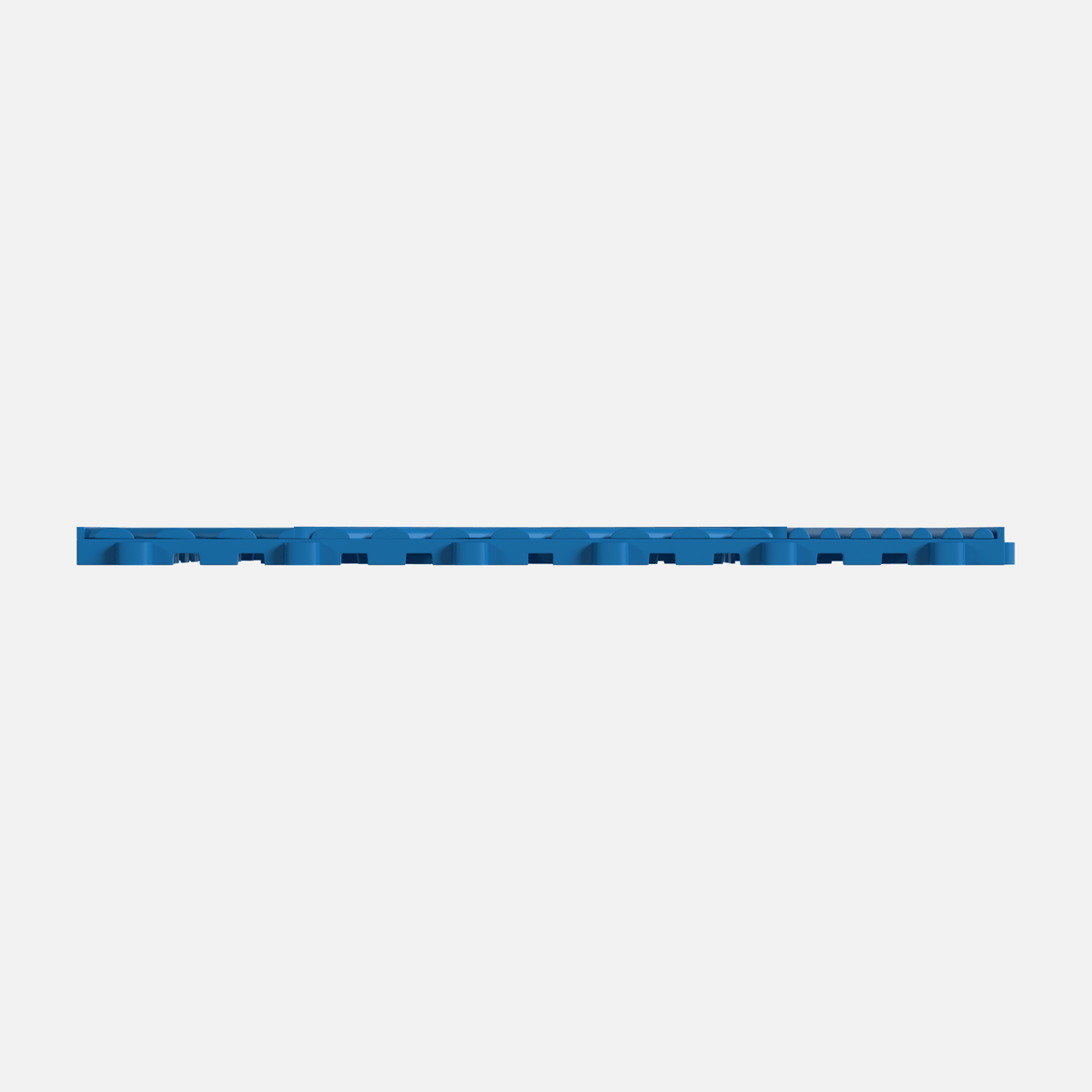 ULTRACUBE garage floor tile in Riviera Blue, tile edge profile, second view