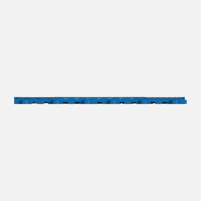 ULTRACUBE garage floor tile in Riviera Blue, tile edge profile, second view