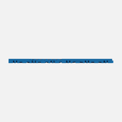 ULTRACUBE garage floor tile in Riviera Blue, tile edge profile