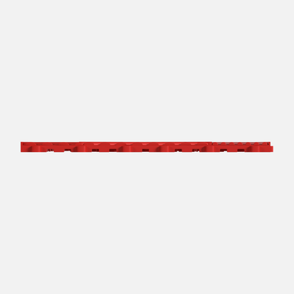 ULTRACUBE garage floor tile in Rosso Red, tile edge profile, second view