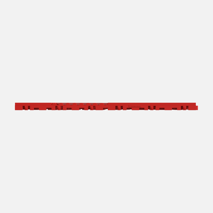 ULTRACUBE garage floor tile in Rosso Red, tile edge profile