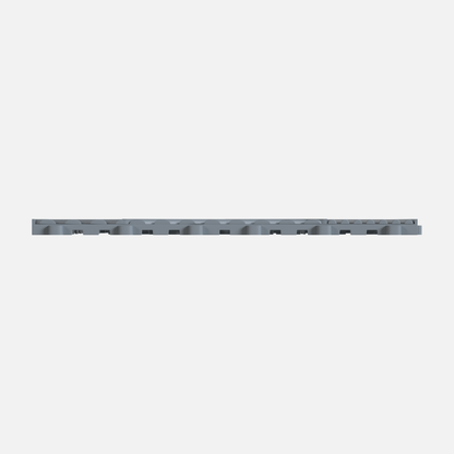 ULTRACUBE garage floor tile in Silver Grey, tile edge profile, second view