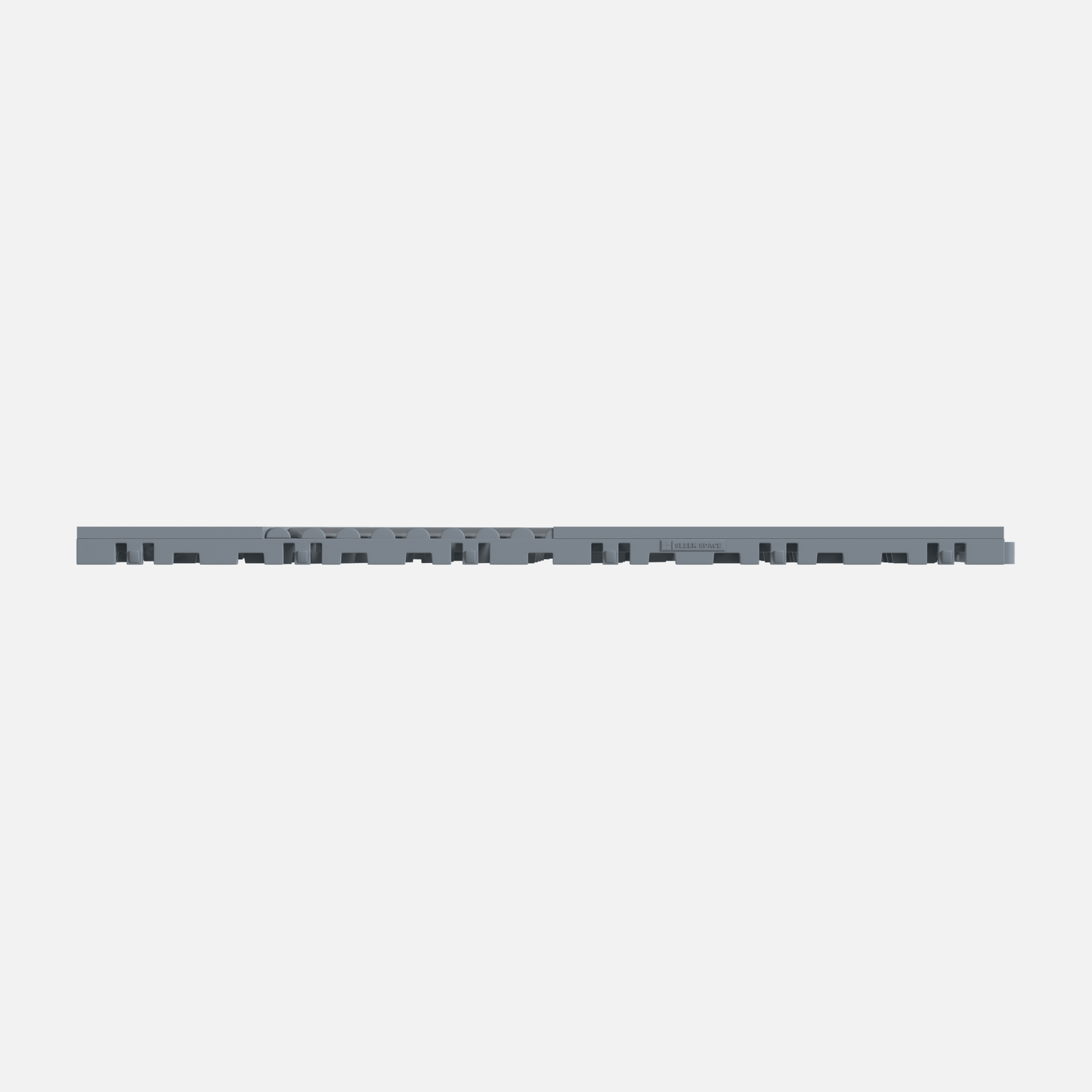ULTRACUBE garage floor tile in Silver Grey, tile edge profile