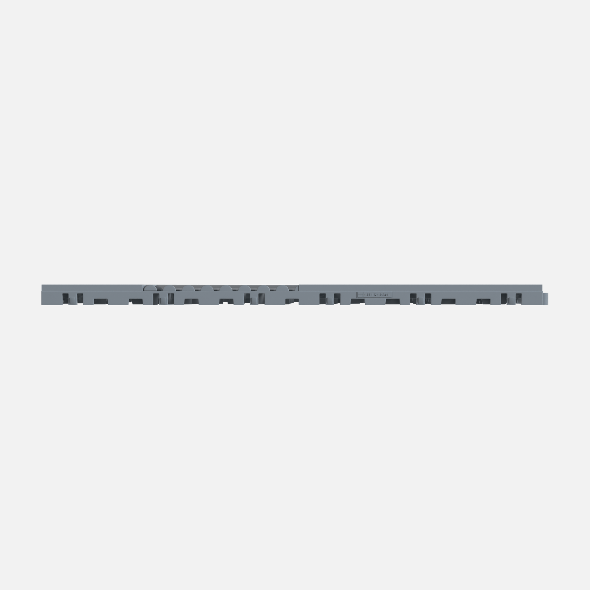 ULTRACUBE garage floor tile in Silver Grey, tile edge profile