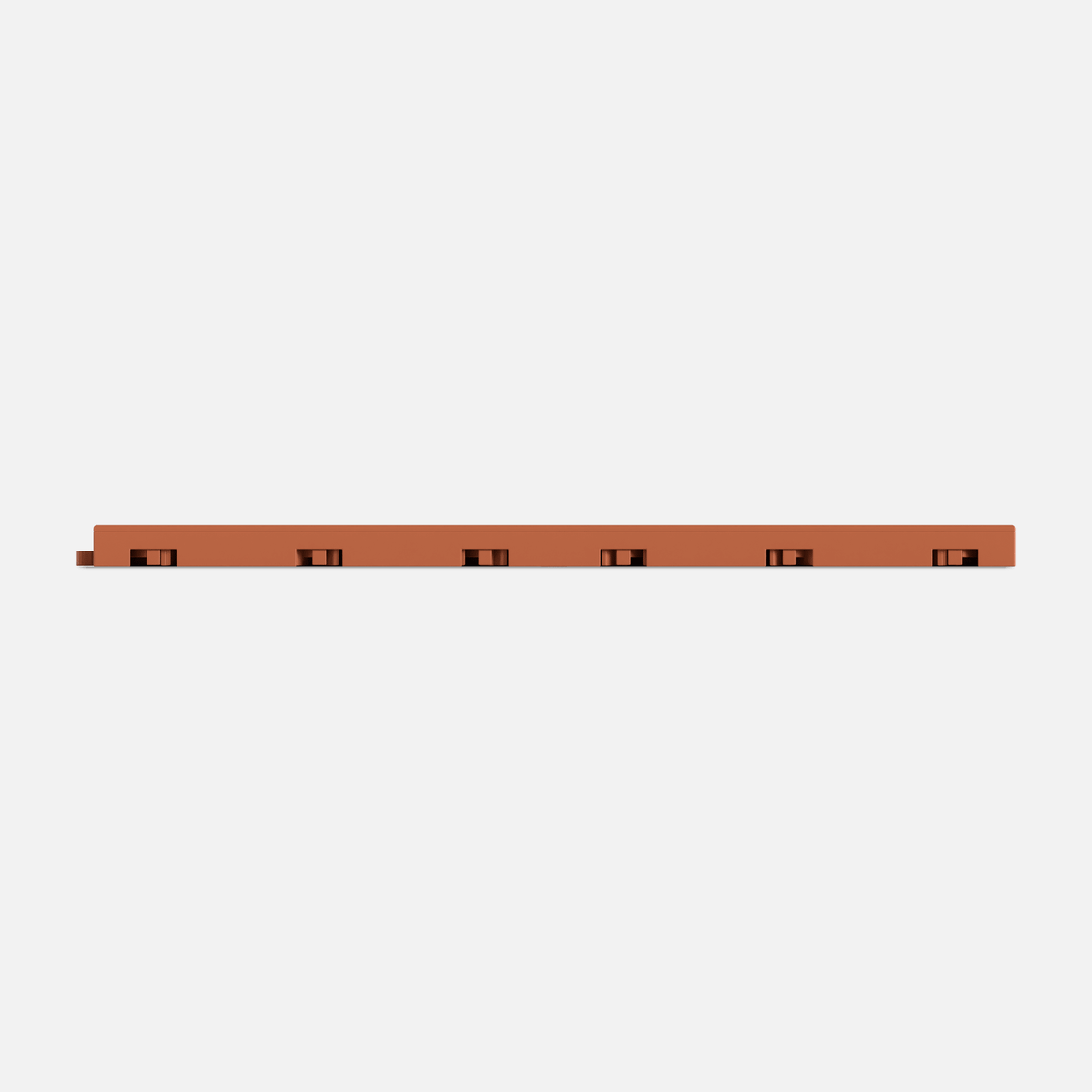 ULTRADECO modular floor tile in Copper Oak, tile edge profile, second view