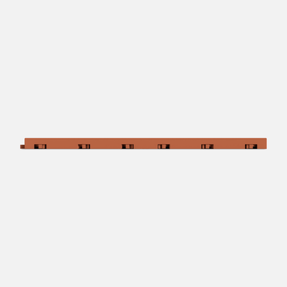 ULTRADECO modular floor tile in Copper Oak, tile edge profile, second view