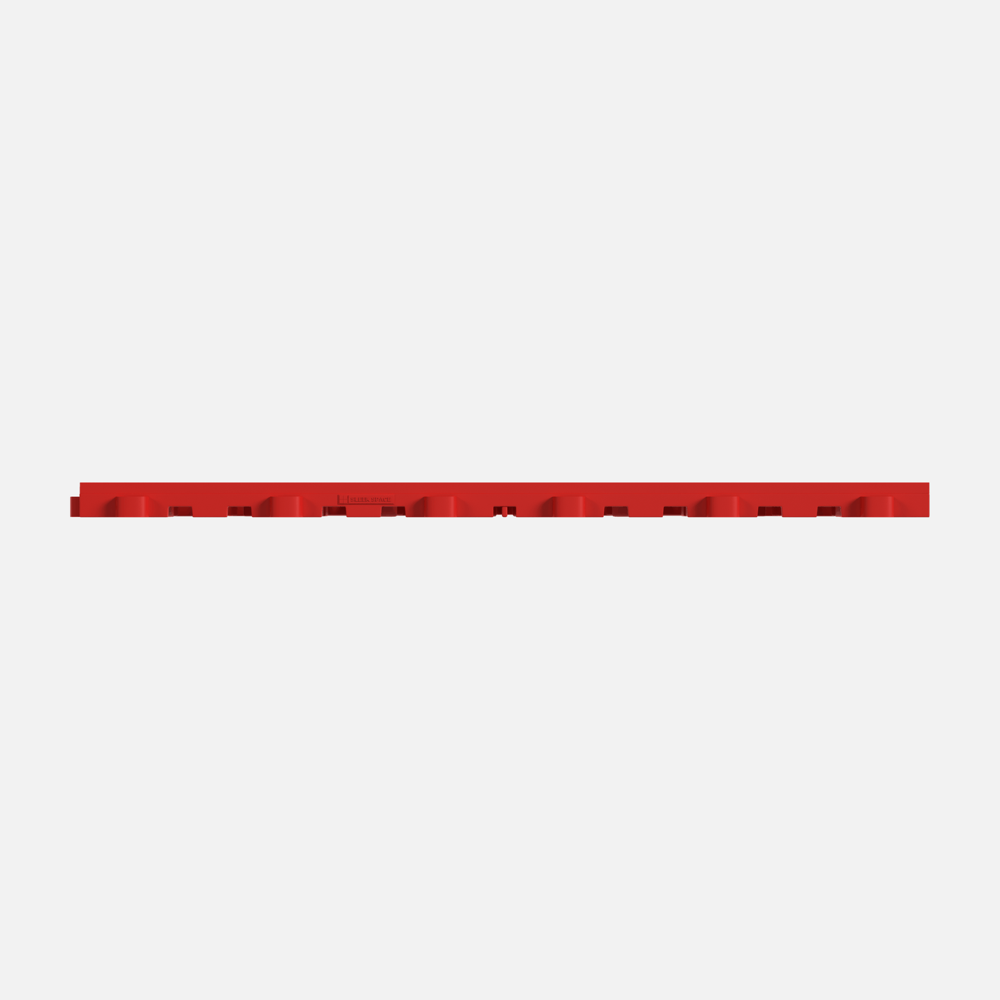 ULTRAFLUX garage floor tile in Rosso Red, tile edge profile, second view