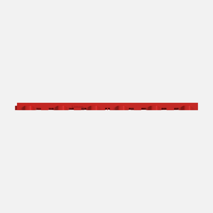 ULTRAFLUX garage floor tile in Rosso Red, tile edge profile, second view
