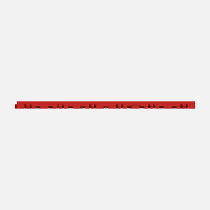 ULTRAFLUX garage floor tile in Rosso Red, tile edge profile