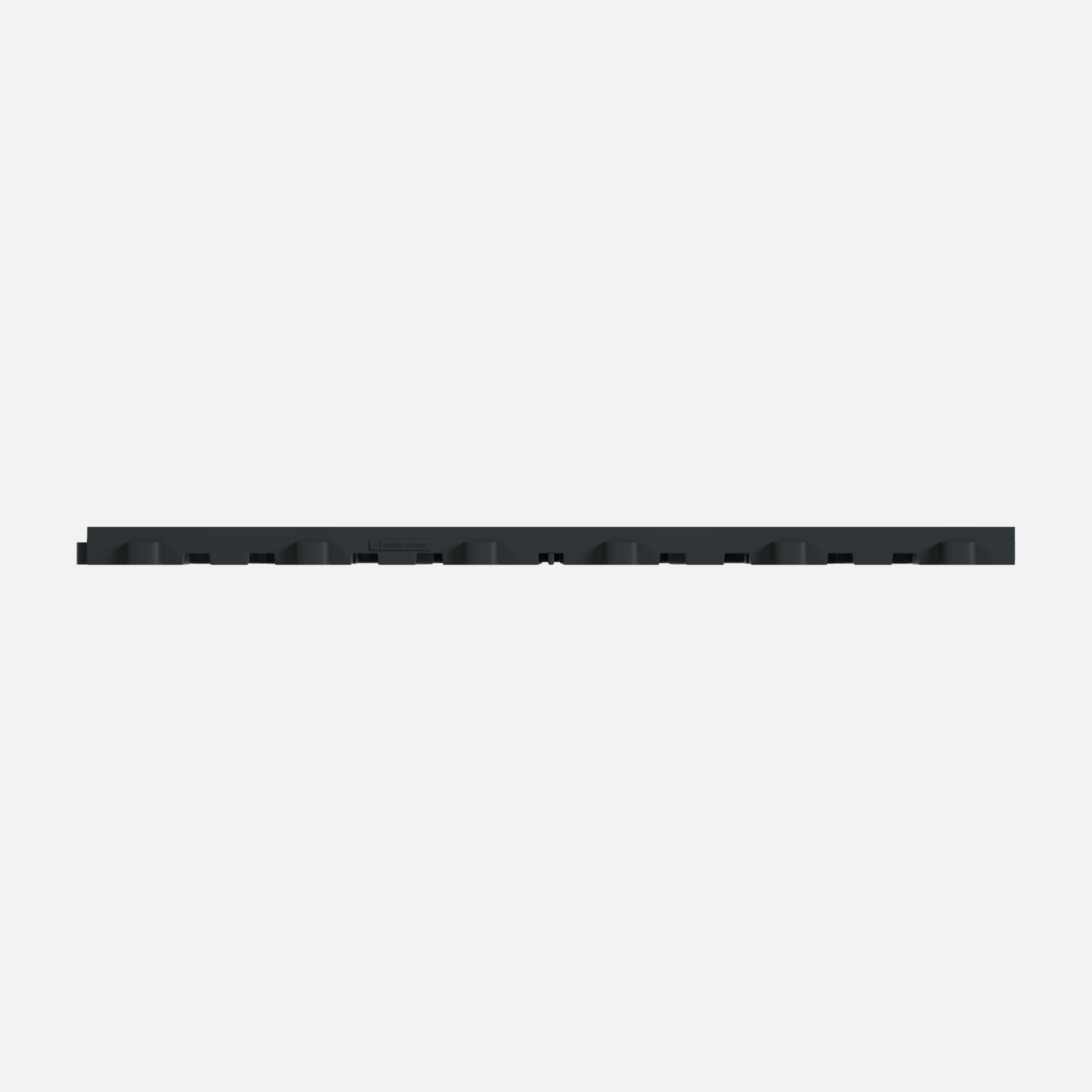 ULTRAFLUX garage floor tile in Stealth Grey, tile edge profile, second view