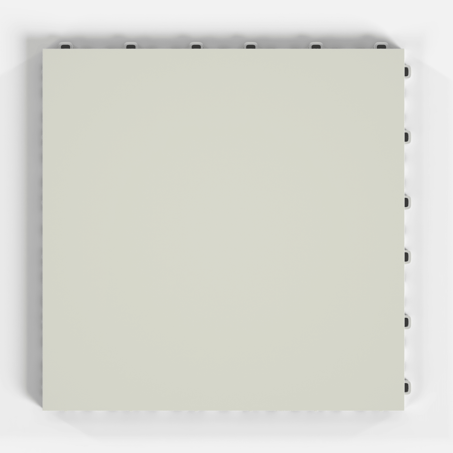 ULTRATONE modular floor tile in Coastal Grey, single tile from directly above