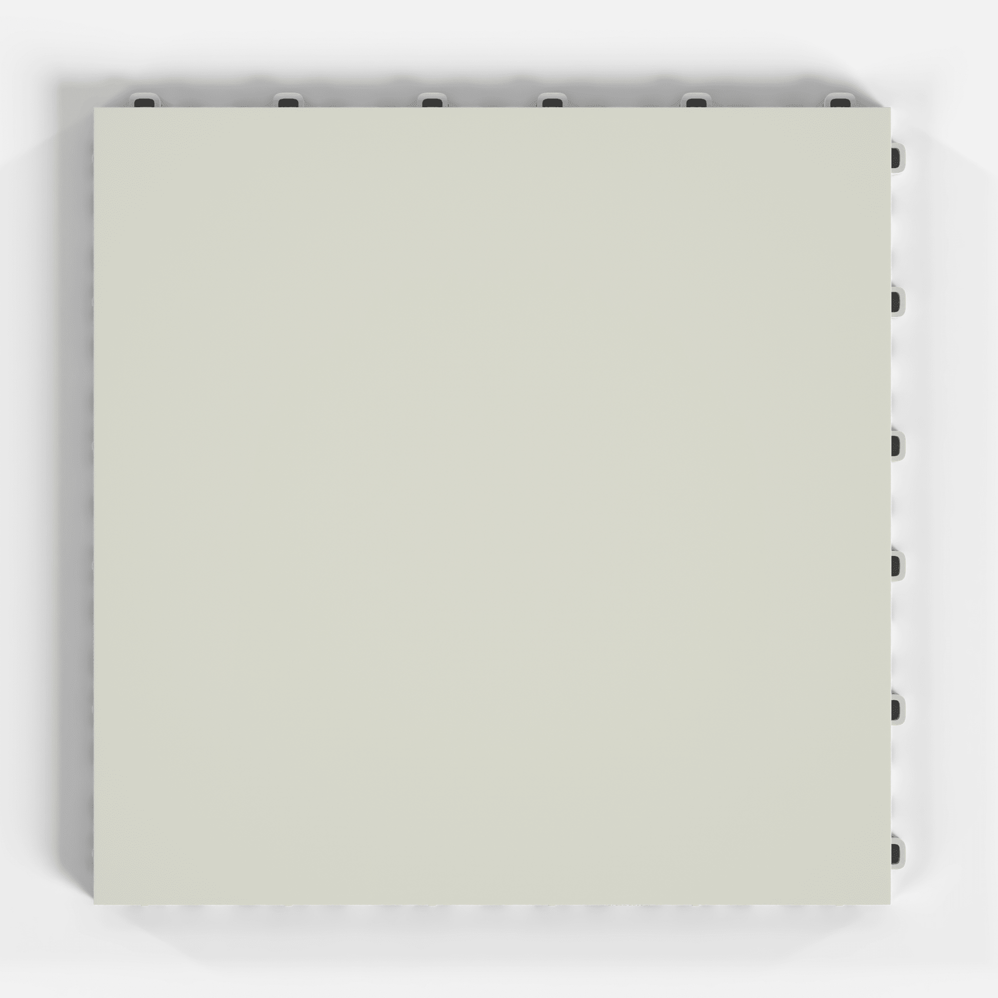 ULTRATONE modular floor tile in Coastal Grey, single tile from directly above